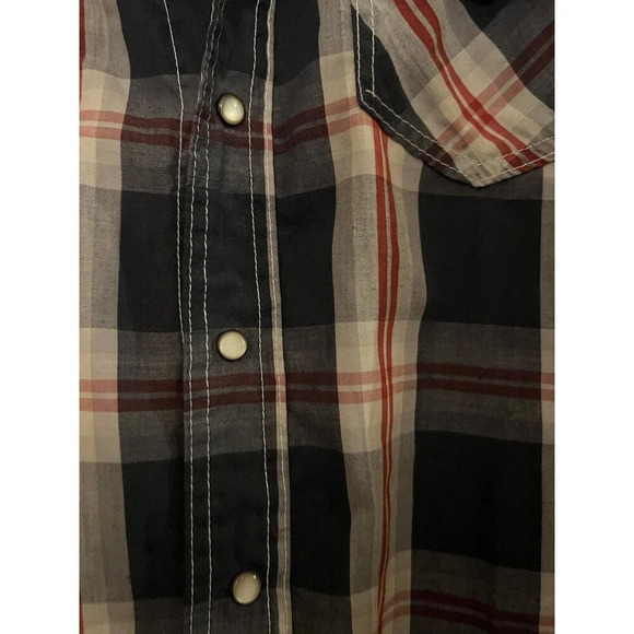Ditch Plains Pearl Snap Shirt Size Large - Picture 4 of 10